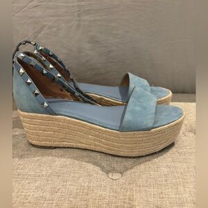Marc Fisher Blue Studded Women's Sandals